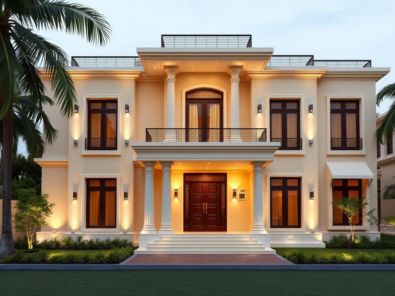 Premium Independent Villa Front Elevation
